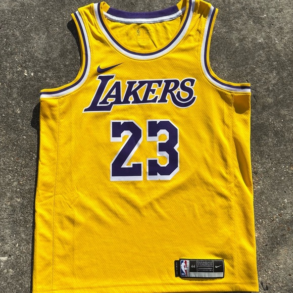 Yellow Basketball Jersey with Purple Accents - Picture 2 of 2